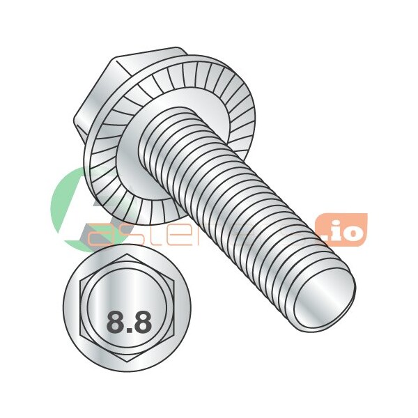 Newport Fasteners Class 8.8, M6-1.00 Hex Flange Bolt, Zinc Plated Steel, 20 mm L, 2000 PK 972818 - main